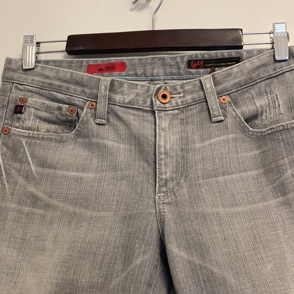 AG Adriano Goldschmied The Stilt Slim Ankle Grey Jeans Size 29R - Picture 3 of 10
